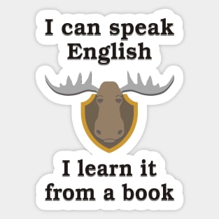 I Can Speak English Sticker